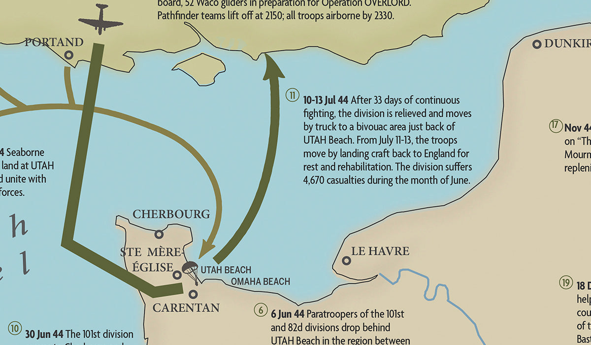101st Airborne Division Campaign Map