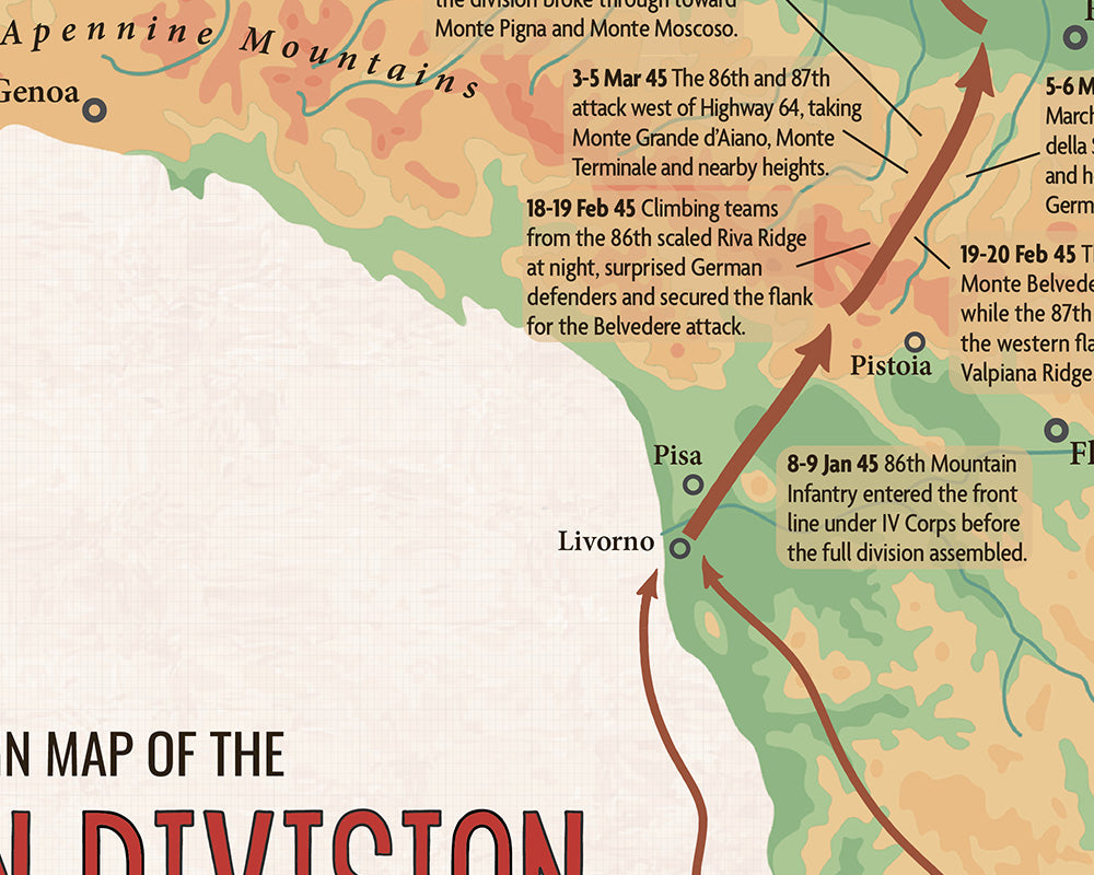 10th Mountain Division Campaign Map