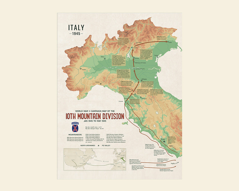 10th Mountain Division Campaign Map