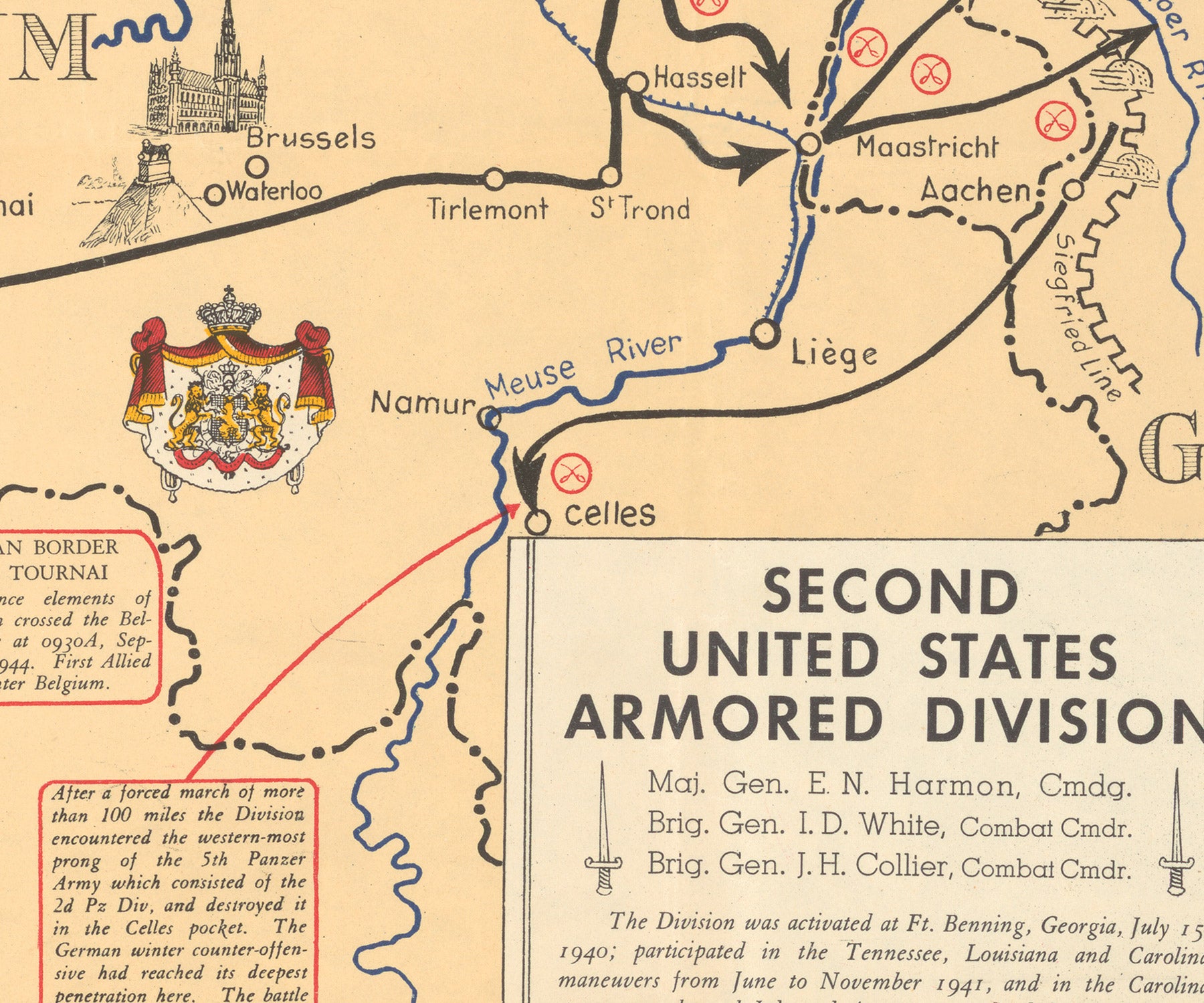 2nd Armored Division Campaign Map