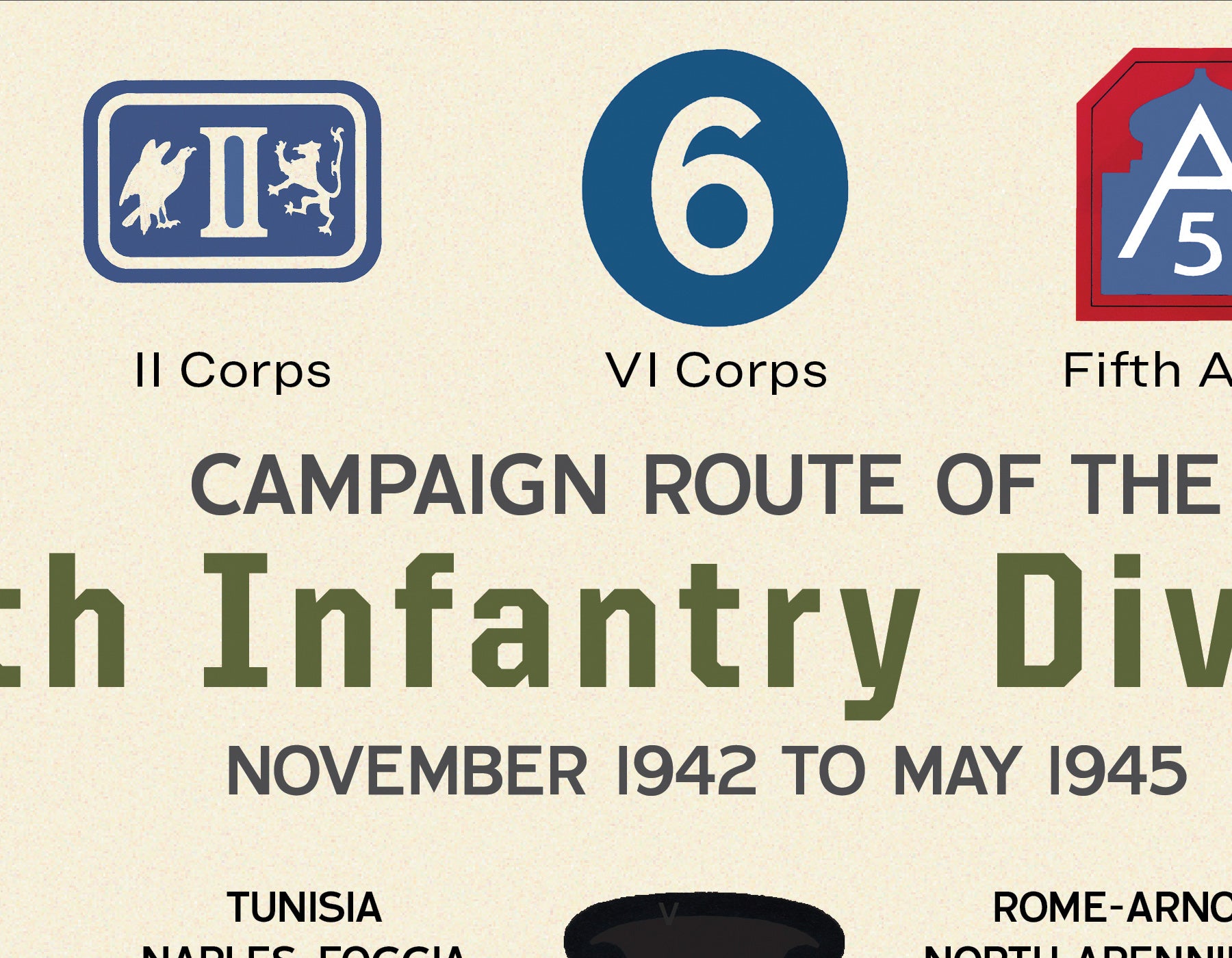 34th Infantry Division Campaign Map