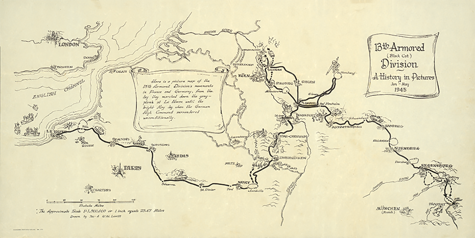 13th Armored Division Campaign Map