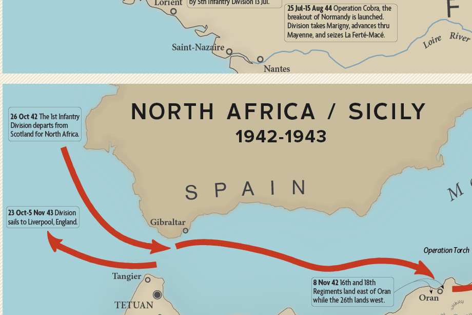 1st Infantry Division Campaign Map