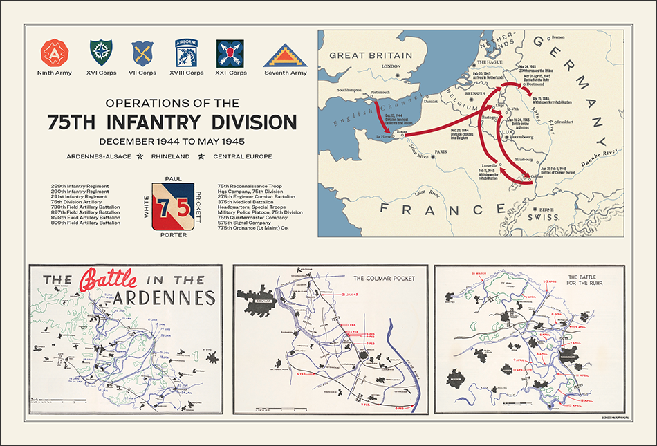 75th Infantry Division Campaign Map