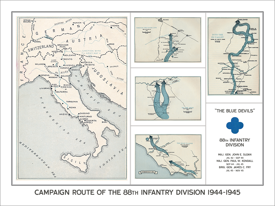 88th Infantry Division Campaign Map