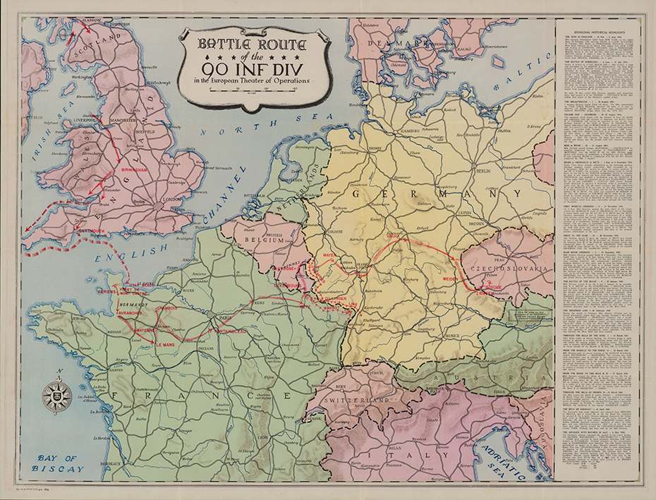 90th Infantry Division Campaign Map
