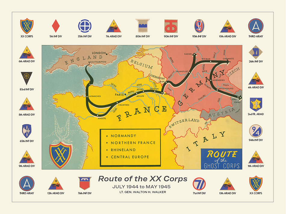 XX U.S. Army Corps Campaign Map