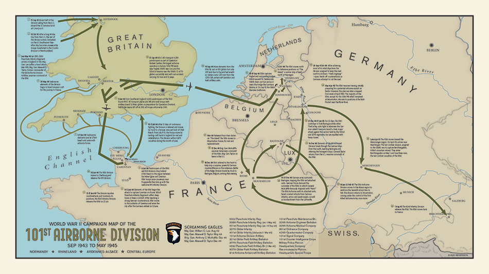 101st Airborne Division Campaign Map