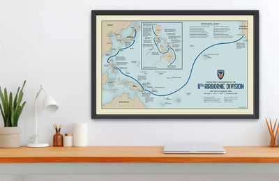 11th Airborne Division Campaign Map