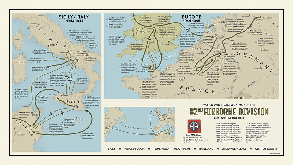 82nd Airborne Division Campaign Map