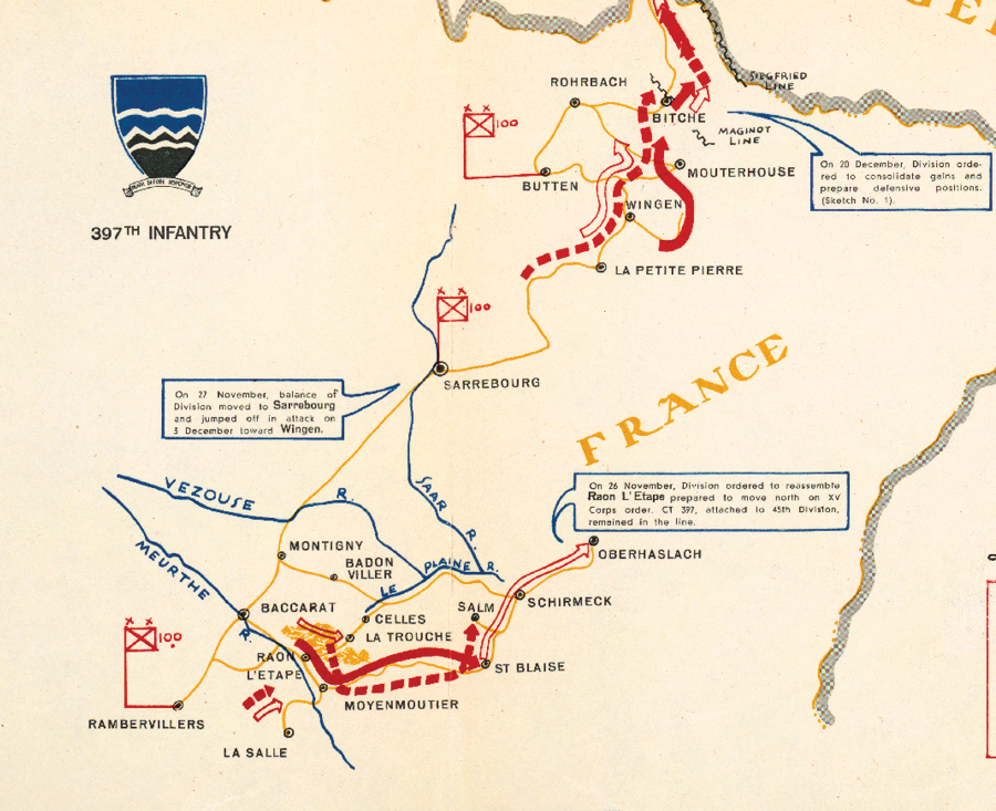 100th Infantry Division Campaign Map