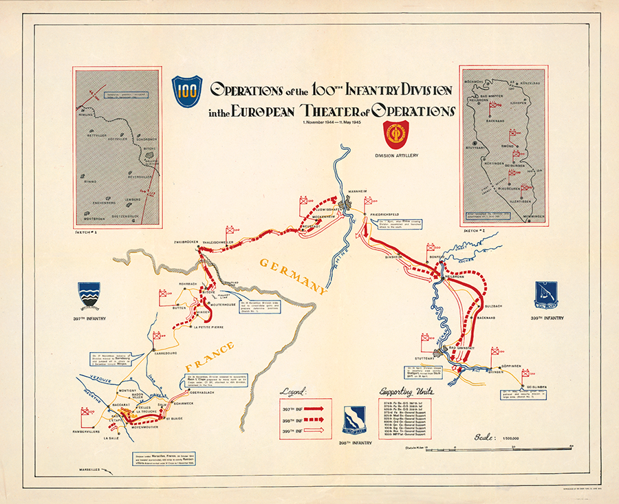 100th Infantry Division Campaign Map