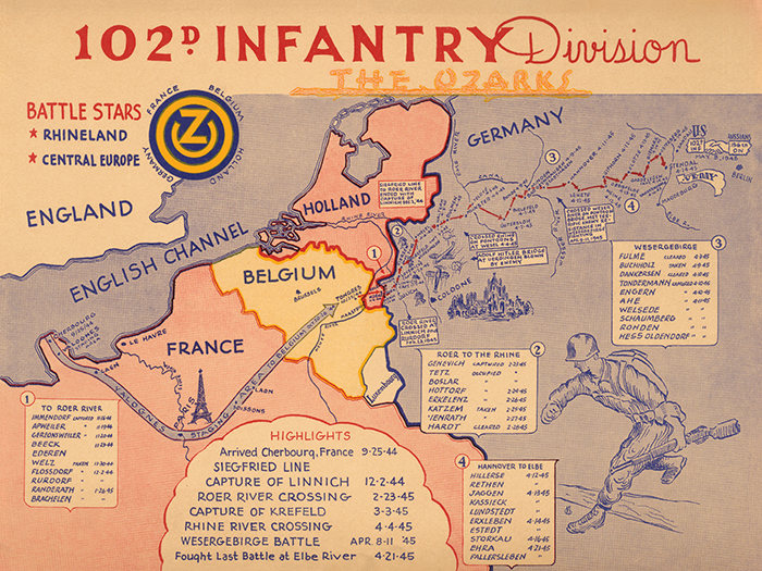 102nd Infantry Division Campaign Map