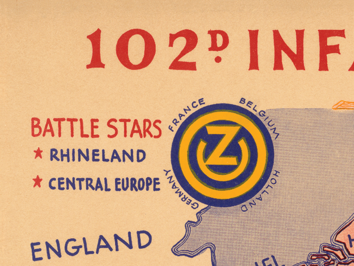 102nd Infantry Division Campaign Map – HistoryShots InfoArt