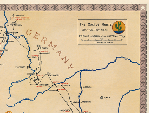 103rd Infantry Division Campaign Map – HistoryShots InfoArt