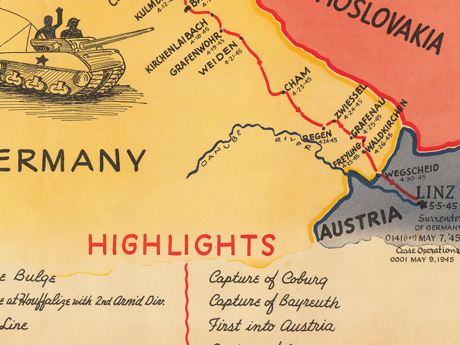 11th Armored Division Campaign Map