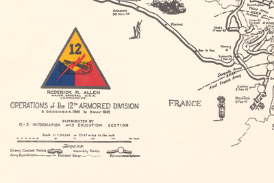 12th Armored Division Campaign Map
