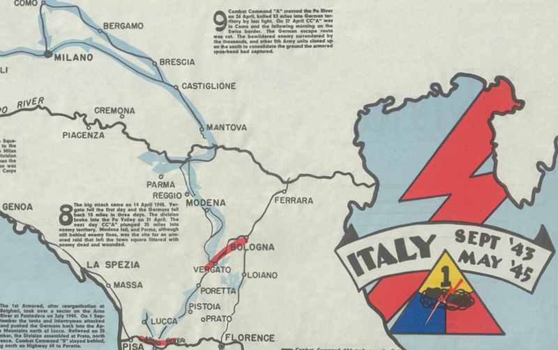 1st Armored Division Campaign Map – HistoryShots InfoArt