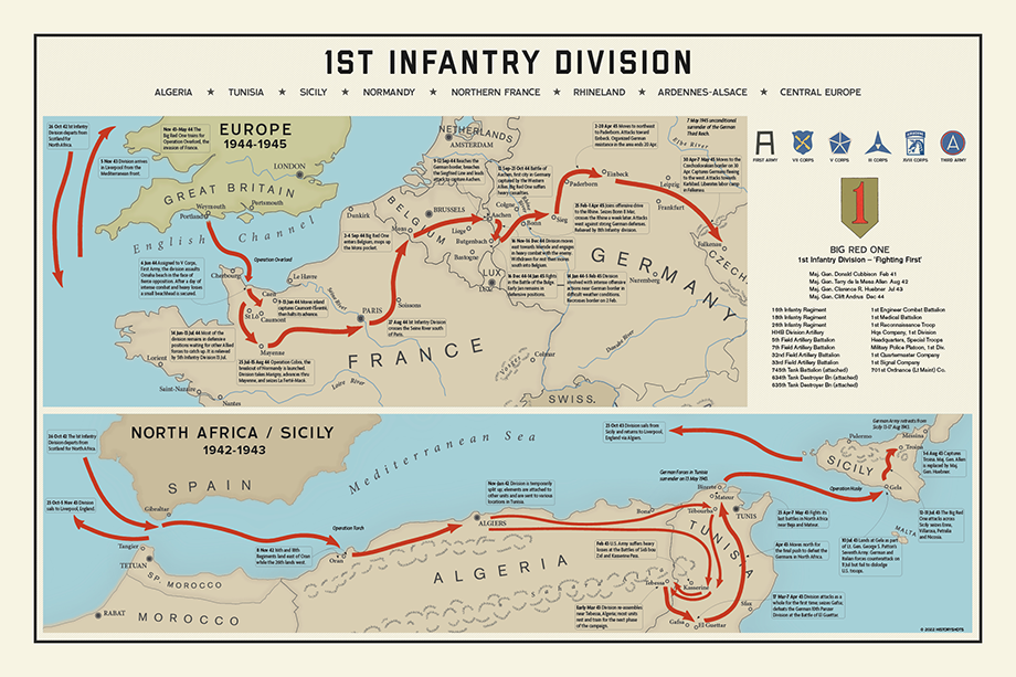 1st Infantry Division Campaign Map