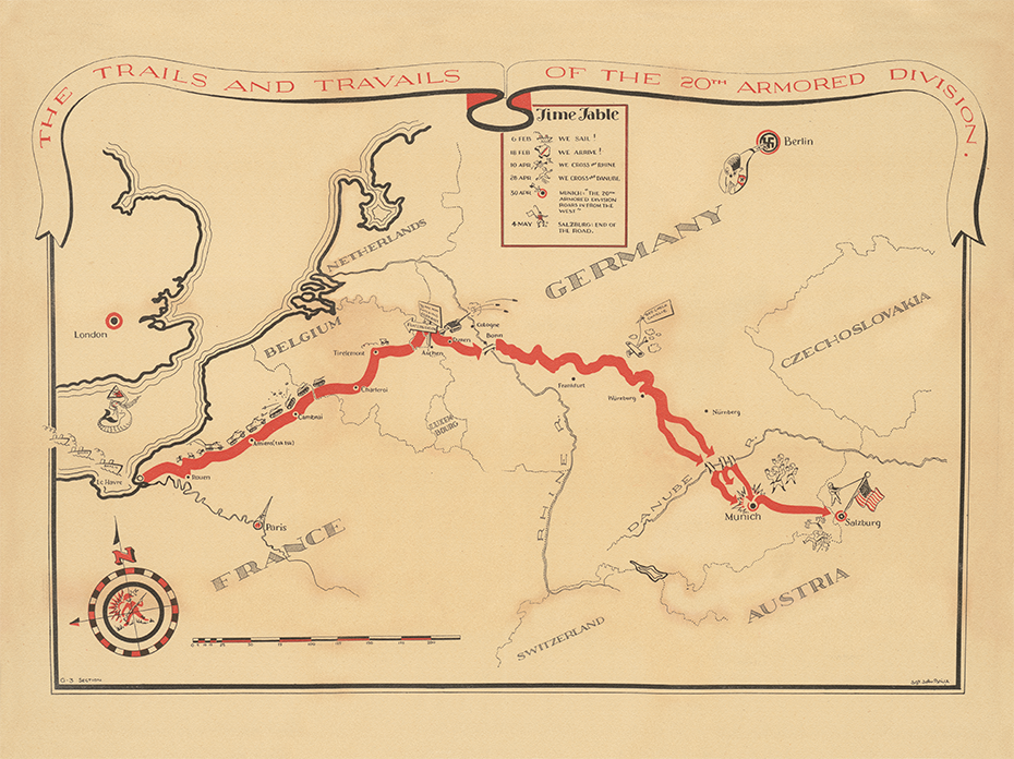 20th Armored Division Campaign Map