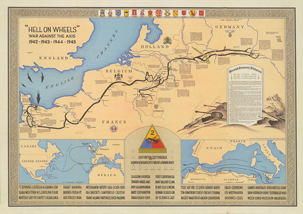 2nd Armored Division Campaign Map 1945 Version
