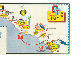 36th Infantry Division Campaign Map – HistoryShots InfoArt
