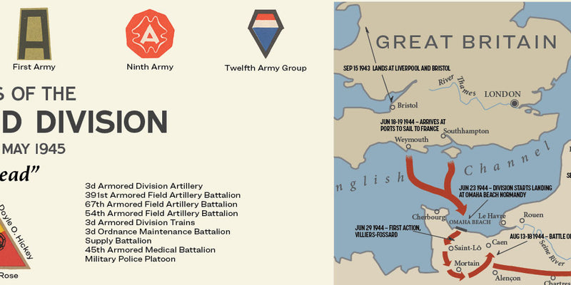 3rd Armored Division Campaign Map – HistoryShots InfoArt