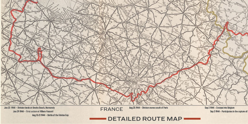 3rd Armored Division Campaign Map – HistoryShots InfoArt