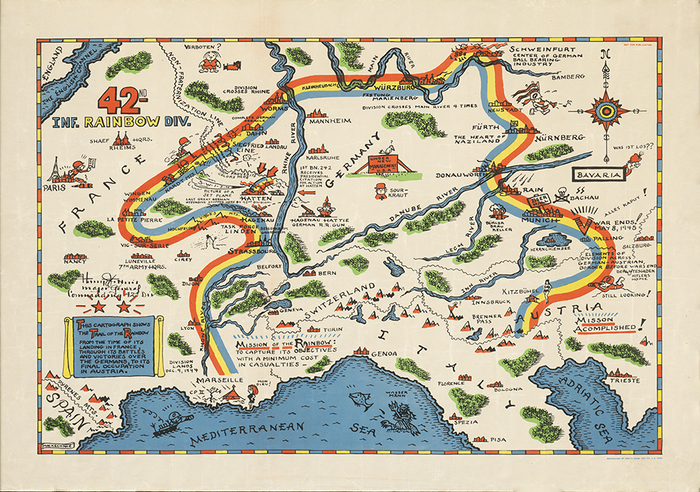 42nd Infantry Division Campaign Map – HistoryShots InfoArt