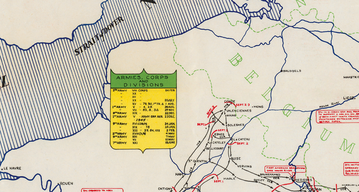 5th Armored Division Campaign Map – HistoryShots InfoArt