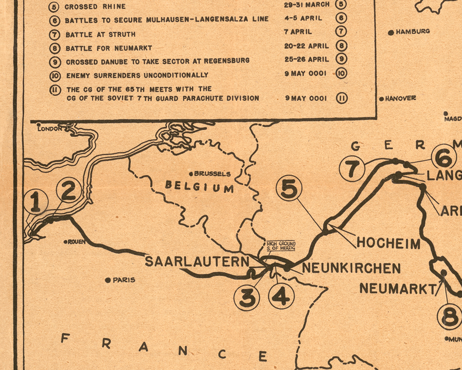 65nd Infantry Division Campaign Map