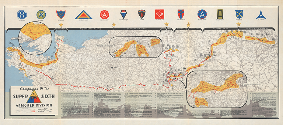 6th Armored Division Campaign Map