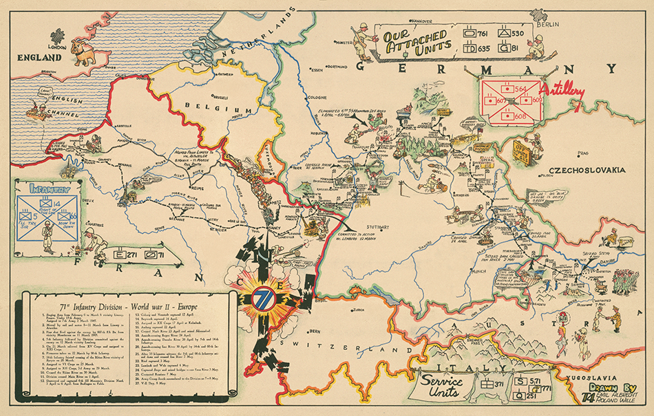 71st Infantry Division Campaign Map