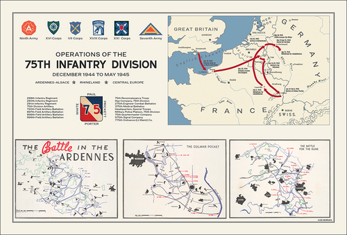 75th Infantry Division Campaign Map – HistoryShots InfoArt