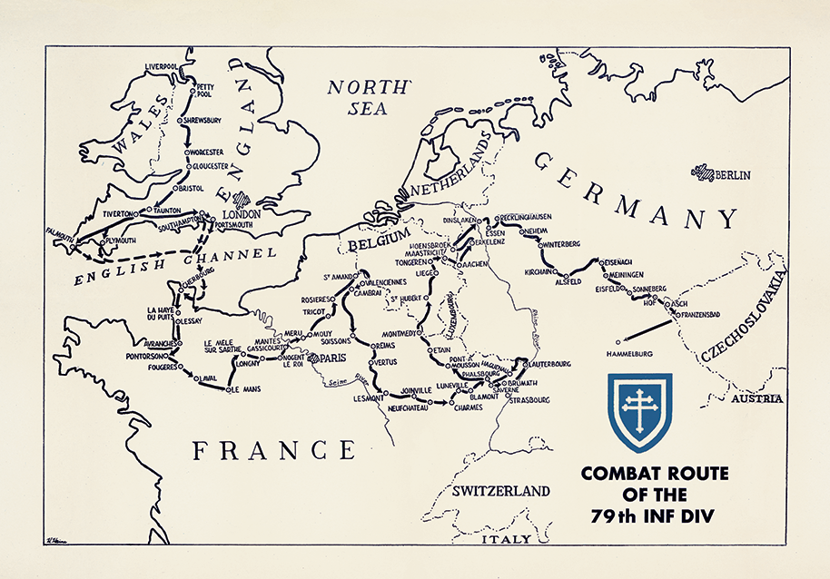 79th Infantry Division Campaign Map