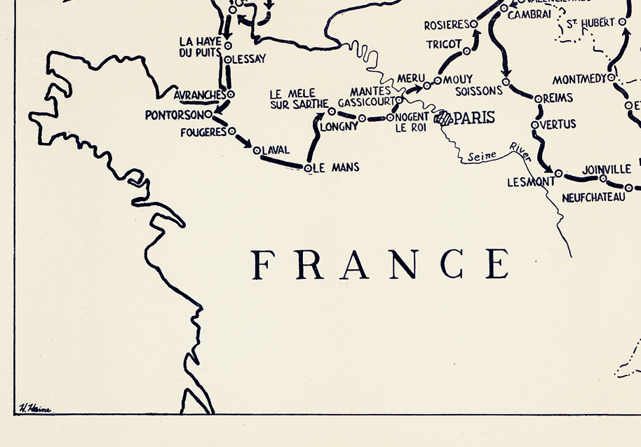 79th Infantry Division Campaign Map