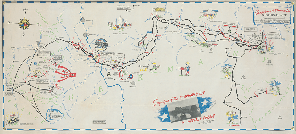9th Armored Division Campaign Map