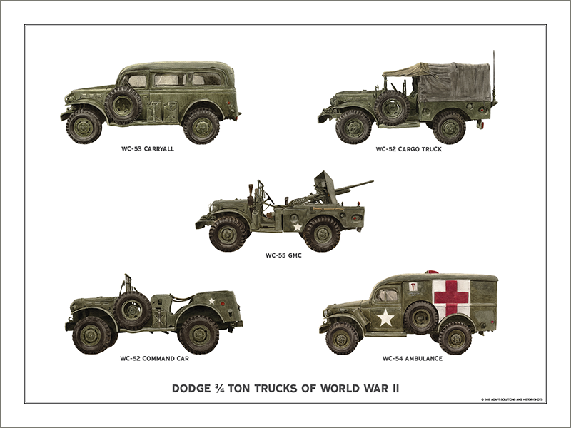 Dodge 3/4 Ton Trucks of World War II